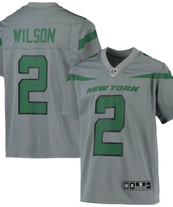 Zach Wilson New York Jets Inverted Team Game Jersey - Gray Nfl