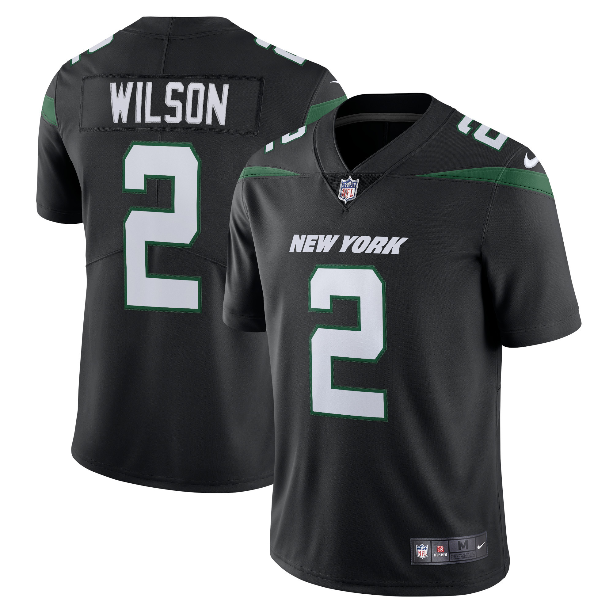 Zach Wilson New York Jets Vapor Limited Jersey - Stealth Black Nfl