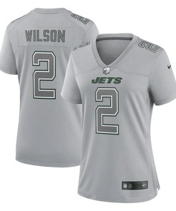 Zach Wilson New York Jets Women's Atmosphere Fashion Game Jersey - Gray