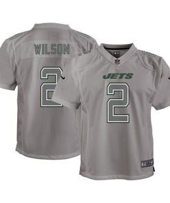 Zach Wilson New York Jets Youth Atmosphere Game Jersey - Gray
