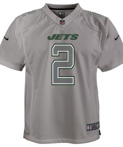 Zach Wilson New York Jets Youth Atmosphere Game Jersey - Gray