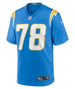 Zack Bailey Los Angeles Chargers Player Game Jersey - Powder Blue