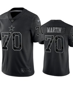 Zack Martin 70 Dallas Cowboys Black Reflective Limited Jersey - Men