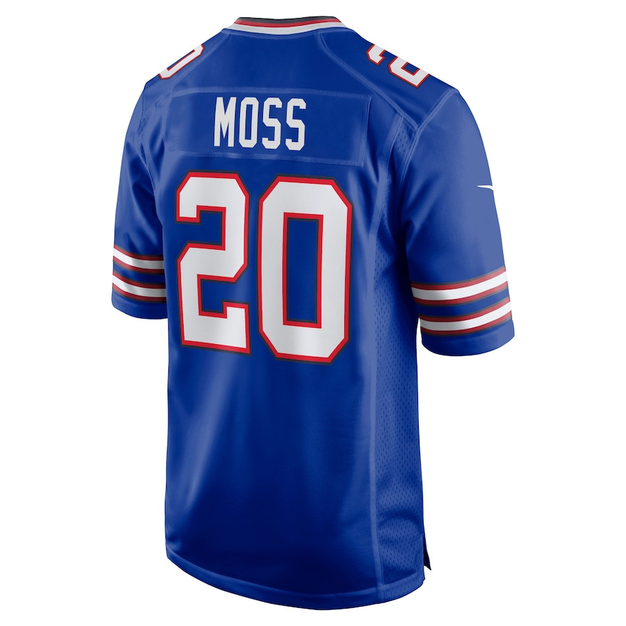 Zack Moss 20 Buffalo Bills Team Game Player Jersey - Royal