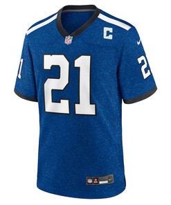 Zack Moss 21 Indianapolis Colts Indiana Nights Alternate Game Men Jersey - Royal