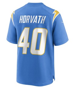 Zander Horvath Los Angeles Chargers Game Player Jersey - Powder Blue