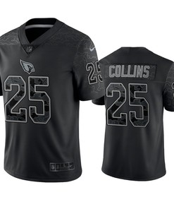 Zaven Collins 25 Arizona Cardinals Black Reflective Limited Jersey - Men