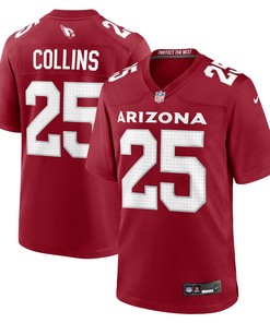Zaven Collins 25 Arizona Cardinals Home Game Jersey - Cardinal