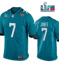 Zay Jones 7 Jacksonville Jaguars Super Bowl LVII Super Bowl LVII Teal Men Game Jersey