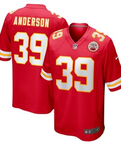 Zayne Anderson Kansas City Chiefs Player Game Jersey - Red Nfl