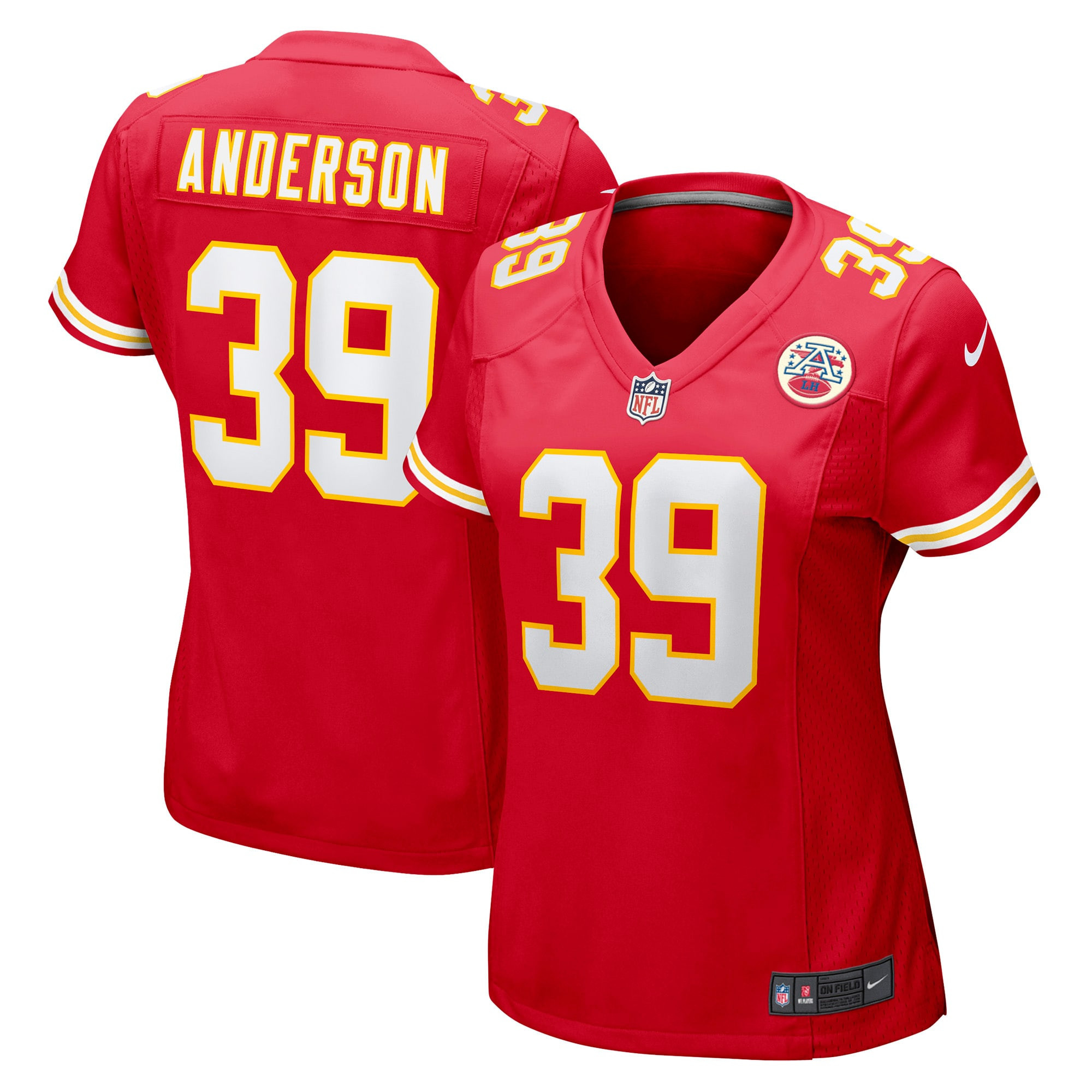 Zayne Anderson Kansas City Chiefs Womens Player Game Jersey - Red Nfl