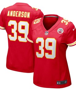 Zayne Anderson Kansas City Chiefs Womens Player Game Jersey - Red Nfl
