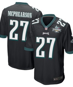 Zech McPhearson 27 Philadelphia Eagles Super Bowl LVII Champions 2 Stars Men Game Jersey - Black