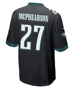 Zech McPhearson 27 Philadelphia Eagles Super Bowl LVII Champions 2 Stars Men Game Jersey - Black