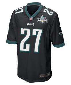 Zech McPhearson 27 Philadelphia Eagles Super Bowl LVII Champions 2 Stars Men Game Jersey - Black