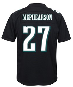 Zech McPhearson 27 Philadelphia Eagles Super Bowl LVII Champions 2 Stars Youth Game Jersey - Black