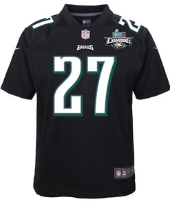 Zech McPhearson 27 Philadelphia Eagles Super Bowl LVII Champions 2 Stars Youth Game Jersey - Black