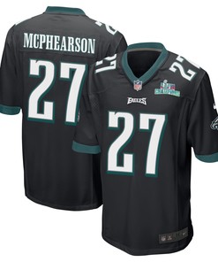 Zech McPhearson 27 Philadelphia Eagles Super Bowl LVII Champions Men Game Jersey - Black