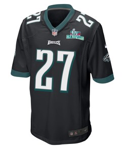 Zech McPhearson 27 Philadelphia Eagles Super Bowl LVII Champions Men Game Jersey - Black