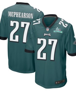 Zech McPhearson 27 Philadelphia Eagles Super Bowl LVII Champions Men Game Jersey - Midnight Green