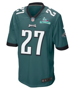 Zech McPhearson 27 Philadelphia Eagles Super Bowl LVII Champions Men Game Jersey - Midnight Green