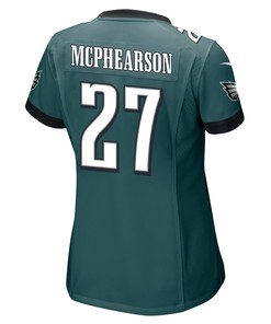 Zech McPhearson 27 Philadelphia Eagles Super Bowl LVII Champions Women Game Jersey - Midnight Green
