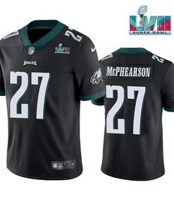 Zech McPhearson 27 Philadelphia Eagles Super Bowl LVII Vapor Limited Men Jersey - Black