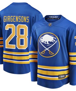 Zemgus Girgensons Buffalo Sabres Fanatics Branded Home Breakaway Player Jersey - Royal Nhl