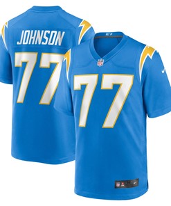 Zion Johnson Los Angeles Chargers 2022 Nfl Draft First Round Pick Game Jersey - Powder Blue