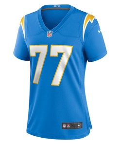 Zion Johnson Los Angeles Chargers Women's Player Game Jersey - Powder Blue