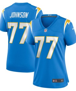 Zion Johnson Los Angeles Chargers Womens Player Game Jersey - Powder Blue Nfl