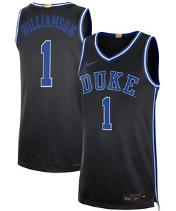 Zion Williamson 1 Duke Blue Devils Alumni Player Limited Basketball Men Jersey - Black