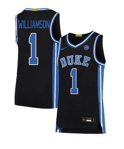 Zion Williamson 1 Duke Blue Devils Elite Basketball Men Jersey - Black