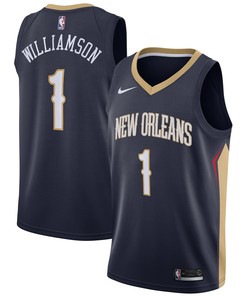 Zion Williamson New Orleans Pelicans 2019 Nba Draft First Round Pick Swingman Jersey Navy Icon Edition Nba