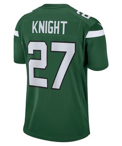 Zonovan Knight New York Jets Game Player Jersey - Gotham Green