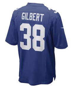 Zyon Gilbert 38 New York Giants Game Player Jersey - Royal