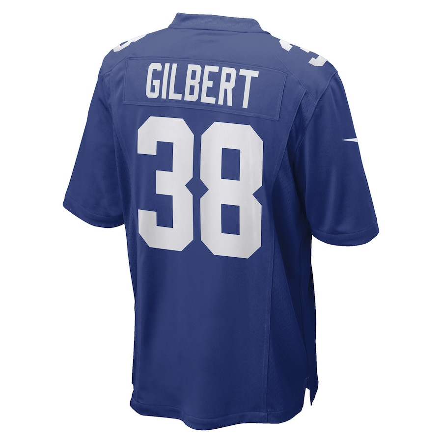 Zyon Gilbert 38 New York Giants Game Player Jersey - Royal