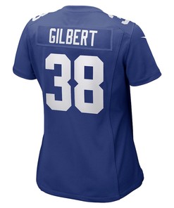 Zyon Gilbert New York Giants Women's Game Player Jersey - Royal