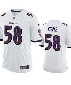 altimore Ravens Michael Pierce 58 White Vapor Limited Jersey - Men's