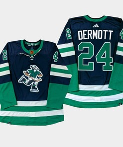 ancouver Canucks Travis Dermott 24 Navy PrimeGreen Reverse Retro Jersey 2022-23