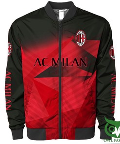 AC Milan Black Red Hawaiian Bomber Jacket