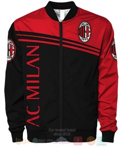 AC Milan Red Black Bomber Jacket