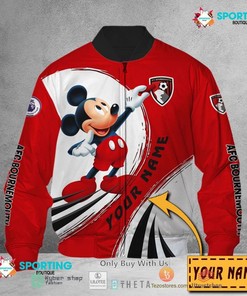 AFC Bournemouth Custom Name Mickey Bomber Jacket