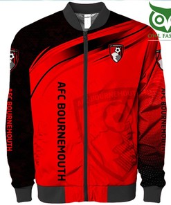 AFC Bournemouth Red Logo Bomber Jacket