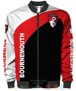 AFC Bournemouth White Red Bomber Jacket