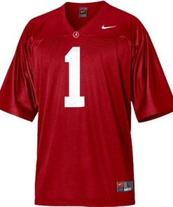Alabama Crimson Tide #1 Nick Saban Red Football Jersey