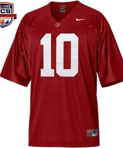 Alabama Crimson Tide #10 A.J. McCarron Red Football Jersey