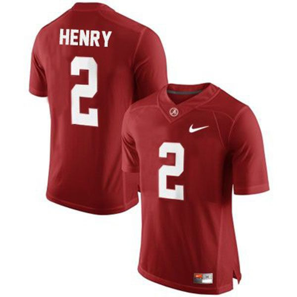 Alabama Crimson Tide #2 Derrick Henry Red Football Jersey