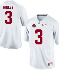 Alabama Crimson Tide #3 Calvin Ridley White Football Jersey