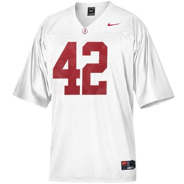 Alabama Crimson Tide #42 Eddie Lacy White Football Jersey